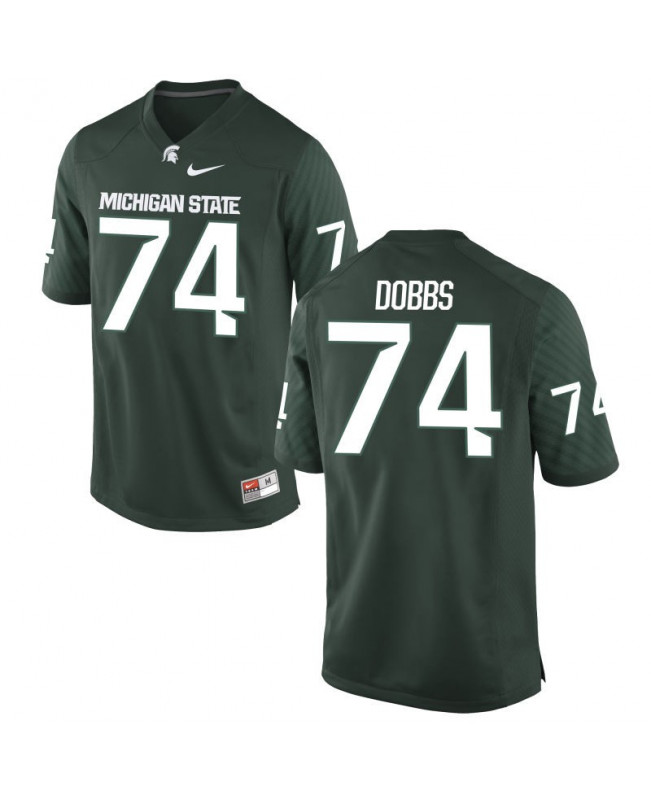 Men's Michigan State Spartans #74 Devontae Dobbs NCAA Nike Authentic Green College Stitched Football Jersey RA41T04OS
